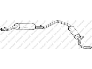 BOSAL 284-469 galinis duslintuvas 
 Išmetimo sistema -> Duslintuvas
ZF-05.9564.99, ZF-07.6543.56, 5 956 499
