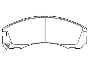 JURID 572447J stabdžių trinkelių rinkinys, diskinis stabdys 
 Techninės priežiūros dalys -> Papildomas remontas
425388, 425430, 4605A492, 4605A730