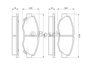 BOSCH 0 986 461 124 stabdžių trinkelių rinkinys, diskinis stabdys 
 Techninės priežiūros dalys -> Papildomas remontas
45022-SM4-A00