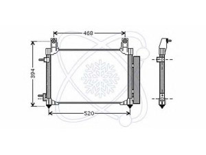 ELECTRO AUTO 30D0042 kondensatorius, oro kondicionierius 
 Oro kondicionavimas -> Kondensatorius
96591582, 96658674
