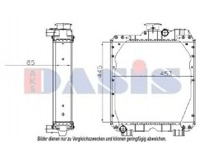 AKS DASIS 440313N radiatorius, variklio aušinimas