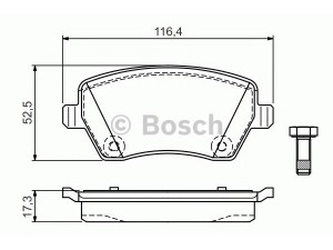 BOSCH 0 986 TB3 159 stabdžių trinkelių rinkinys, diskinis stabdys 
 Techninės priežiūros dalys -> Papildomas remontas
004 154 21 05 10, 415 421 05 10