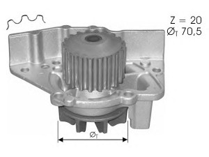 PROTECHNIC PRW0150 vandens siurblys 
 Aušinimo sistema -> Vandens siurblys/tarpiklis -> Vandens siurblys
1201A8, 1741066000, 9627667988