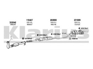 KLARIUS 750169E išmetimo sistema 
 Išmetimo sistema -> Išmetimo sistema, visa