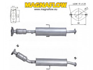 MAGNAFLOW 68006 katalizatoriaus keitiklis 
 Išmetimo sistema -> Katalizatoriaus keitiklis
174100D390