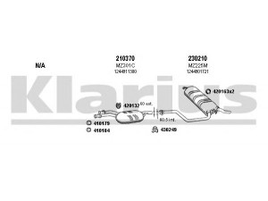 KLARIUS 600169E išmetimo sistema 
 Išmetimo sistema -> Išmetimo sistema, visa