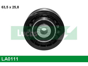 LUCAS ENGINE DRIVE LA0111 įtempiklio skriemulys, V formos rumbuotas diržas 
 Diržinė pavara -> V formos rumbuotas diržas/komplektas -> Įtempiklio skriemulys
