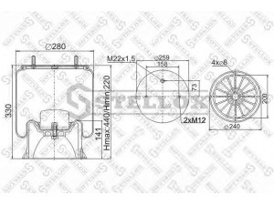 STELLOX 90-40042-SX dėklas, pneumatinė pakaba
3.229.0007.02