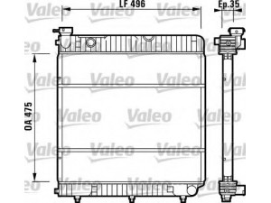 VALEO 731741 radiatorius, variklio aušinimas 
 Aušinimo sistema -> Radiatorius/alyvos aušintuvas -> Radiatorius/dalys
6015007803, 6015008403