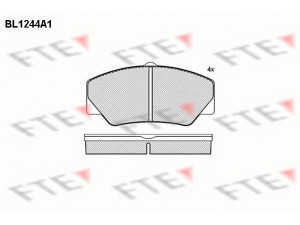 FTE BL1244A1 stabdžių trinkelių rinkinys, diskinis stabdys 
 Techninės priežiūros dalys -> Papildomas remontas
5023486, 6150947, 6184245, 6189145
