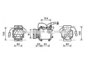 AVA QUALITY COOLING MTAK242 kompresorius, oro kondicionierius 
 Oro kondicionavimas -> Kompresorius/dalys
7813A268, 7813A314, MR958135
