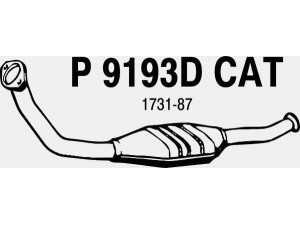 FENNO P9193DCAT katalizatoriaus keitiklis 
 Išmetimo sistema -> Katalizatoriaus keitiklis
BM80079H, 1705-Z9, 1731-87