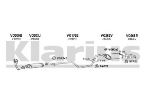 KLARIUS 960241U išmetimo sistema