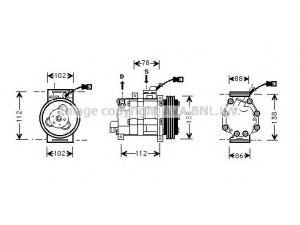 AVA QUALITY COOLING HDK008 kompresorius, oro kondicionierius 
 Oro kondicionavimas -> Kompresorius/dalys
JPB101090, JRB101090, JPB101090