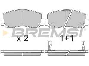 BREMSI BP2727 stabdžių trinkelių rinkinys, diskinis stabdys 
 Techninės priežiūros dalys -> Papildomas remontas
KJ0133982, KJ0133983, KJ0133993