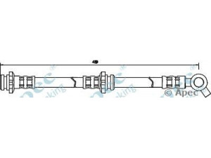 APEC braking HOS3179 stabdžių žarnelė 
 Stabdžių sistema -> Stabdžių žarnelės
46211Y9500, 46211Y9600