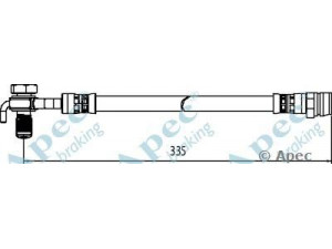 APEC braking HOS4110 stabdžių žarnelė 
 Stabdžių sistema -> Stabdžių žarnelės
31341509