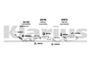KLARIUS 790207E išmetimo sistema 
 Išmetimo sistema -> Išmetimo sistema, visa