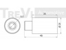 TREVI AUTOMOTIVE TD1629 kreipiantysis skriemulys, paskirstymo diržas
13073AA200