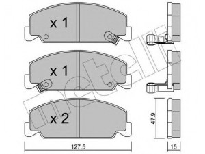METELLI 22-0383-0 stabdžių trinkelių rinkinys, diskinis stabdys 
 Techninės priežiūros dalys -> Papildomas remontas
45022-SA3-G10, 45022-SH3-A00, 45022-SH3-A01