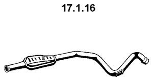 EBERSPÄCHER 17.1.16 priekinis duslintuvas 
 Išmetimo sistema -> Duslintuvas
77 00 812 791