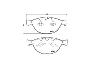 BREMBO P 06 047 stabdžių trinkelių rinkinys, diskinis stabdys 
 Techninės priežiūros dalys -> Papildomas remontas
34112339272, 34116763652, 34116768287