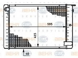 HELLA 8MK 376 709-011 radiatorius, variklio aušinimas 
 Aušinimo sistema -> Radiatorius/alyvos aušintuvas -> Radiatorius/dalys
1 257 761, 1 328 375, 8 602 247