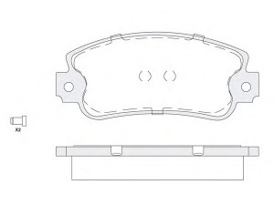 KOSHIMO 1850.0058167 stabdžių trinkelių rinkinys, diskinis stabdys 
 Techninės priežiūros dalys -> Papildomas remontas
5892309, 5892310, 5951660, 5951671
