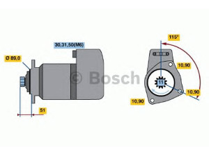 BOSCH 0 001 417 071 starteris
629 010 623