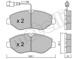 METELLI 22-0671-4 stabdžių trinkelių rinkinys, diskinis stabdys 
 Techninės priežiūros dalys -> Papildomas remontas
D1060-MB200, D1060-MB600, D1060-MB60A