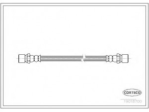 CORTECO 19018700 stabdžių žarnelė 
 Stabdžių sistema -> Stabdžių žarnelės
3454653, 562450, 562468, 3454653