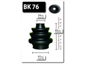 SHAFTEC BK76 gofruotoji membrana, kardaninis velenas 
 Ratų pavara -> Gofruotoji membrana