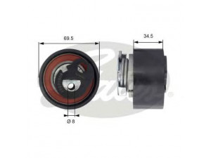 GATES T43200 įtempiklio skriemulys, paskirstymo diržas
0829.F9, 0829F9, 1926.67, 192667