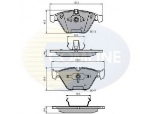 COMLINE CBP02033 stabdžių trinkelių rinkinys, diskinis stabdys 
 Techninės priežiūros dalys -> Papildomas remontas
34 11 1 763 089, 34 11 2 283 865