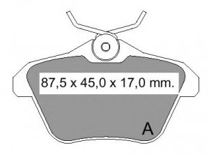 VEMA 836200 stabdžių trinkelių rinkinys, diskinis stabdys 
 Techninės priežiūros dalys -> Papildomas remontas
717 12910, 9946568, 71712910, 77362257