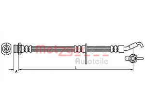 METZGER 4110490 stabdžių žarnelė 
 Stabdžių sistema -> Stabdžių žarnelės
5155079J00, 5155079J00000, 71742814