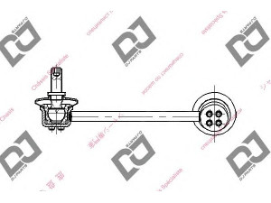 DJ PARTS DL1218 šarnyro stabilizatorius 
 Ašies montavimas/vairavimo mechanizmas/ratai -> Stabilizatorius/fiksatoriai -> Savaime išsilyginanti atrama
52325-TA0-A01, 52325TA0A01