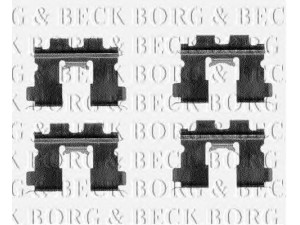 BORG & BECK BBK1149 priedų komplektas, diskinių stabdžių trinkelės 
 Stabdžių sistema -> Diskinis stabdys -> Stabdžių dalys/priedai