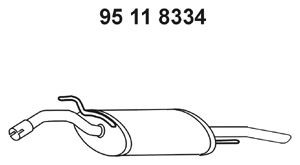 EBERSPÄCHER 95 11 8334 galinis duslintuvas 
 Išmetimo sistema -> Duslintuvas
357.253.609 M