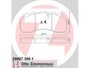 ZIMMERMANN 29087.300.1 stabdžių trinkelių rinkinys, diskinis stabdys 
 Techninės priežiūros dalys -> Papildomas remontas
1439324, 1617343, 1906439, 2992348