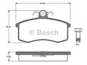 BOSCH 0 986 TB2 113 stabdžių trinkelių rinkinys, diskinis stabdys 
 Techninės priežiūros dalys -> Papildomas remontas
2108 3501080, 2108 3501089, 2108 3501090