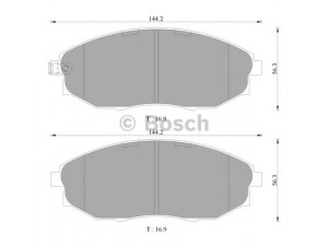 BOSCH 0 986 AB3 085 stabdžių trinkelių rinkinys, diskinis stabdys 
 Techninės priežiūros dalys -> Papildomas remontas
96 952 179, 96475027