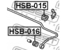 FEBEST HSB-015 skersinio stabilizatoriaus įvorių komplektas 
 Ašies montavimas/vairavimo mechanizmas/ratai -> Stabilizatorius/fiksatoriai -> Sklendės
52315-SK7-900