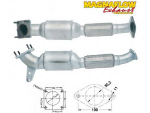 MAGNAFLOW 82572D katalizatoriaus keitiklis 
 Išmetimo sistema -> Katalizatoriaus keitiklis
1061922, 1061924, 1137795