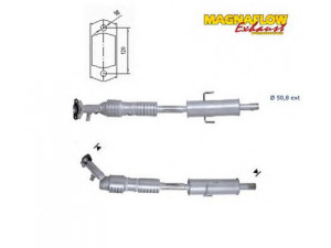 MAGNAFLOW 64802 katalizatoriaus keitiklis 
 Išmetimo sistema -> Katalizatoriaus keitiklis
L8012055XC