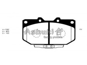 ASHUKI 1080-8501 stabdžių trinkelių rinkinys, diskinis stabdys 
 Techninės priežiūros dalys -> Papildomas remontas
V9118N043, 41060-74F90, 41060-74F91
