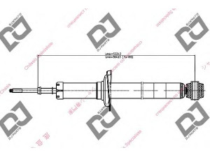 DJ PARTS DS1152HT amortizatorius 
 Pakaba -> Amortizatorius
MR244217, MR244218