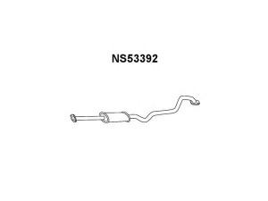 VENEPORTE NS53392 priekinis duslintuvas 
 Išmetimo sistema -> Duslintuvas
20300BM500, 20300BM500KE