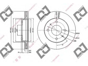 DJ PARTS BD2053 stabdžių diskas 
 Dviratė transporto priemonės -> Stabdžių sistema -> Stabdžių diskai / priedai
51712-2D300, 51712-2D310, 51712-2D370