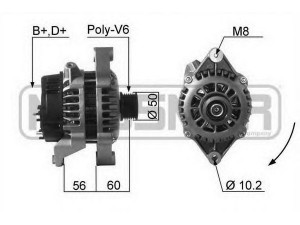 ERA 210065 kintamosios srovės generatorius 
 Elektros įranga -> Kint. sr. generatorius/dalys -> Kintamosios srovės generatorius
10 480 409, 34 93 823, 34 93 824